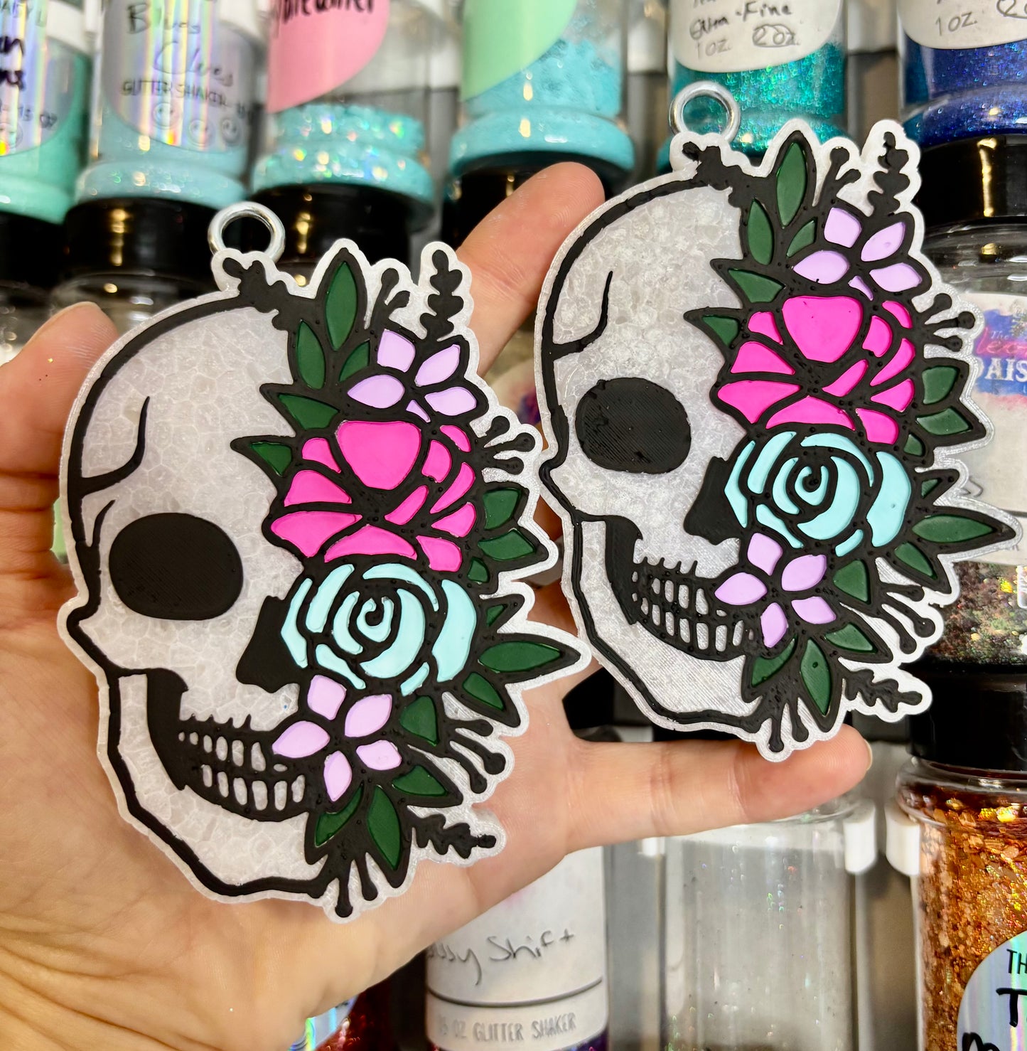 Skull with Flowers